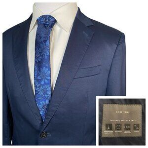 Banana Republic Core Temp Unlined Blazer 38S 40S Preppy Navy Lightweight Summer